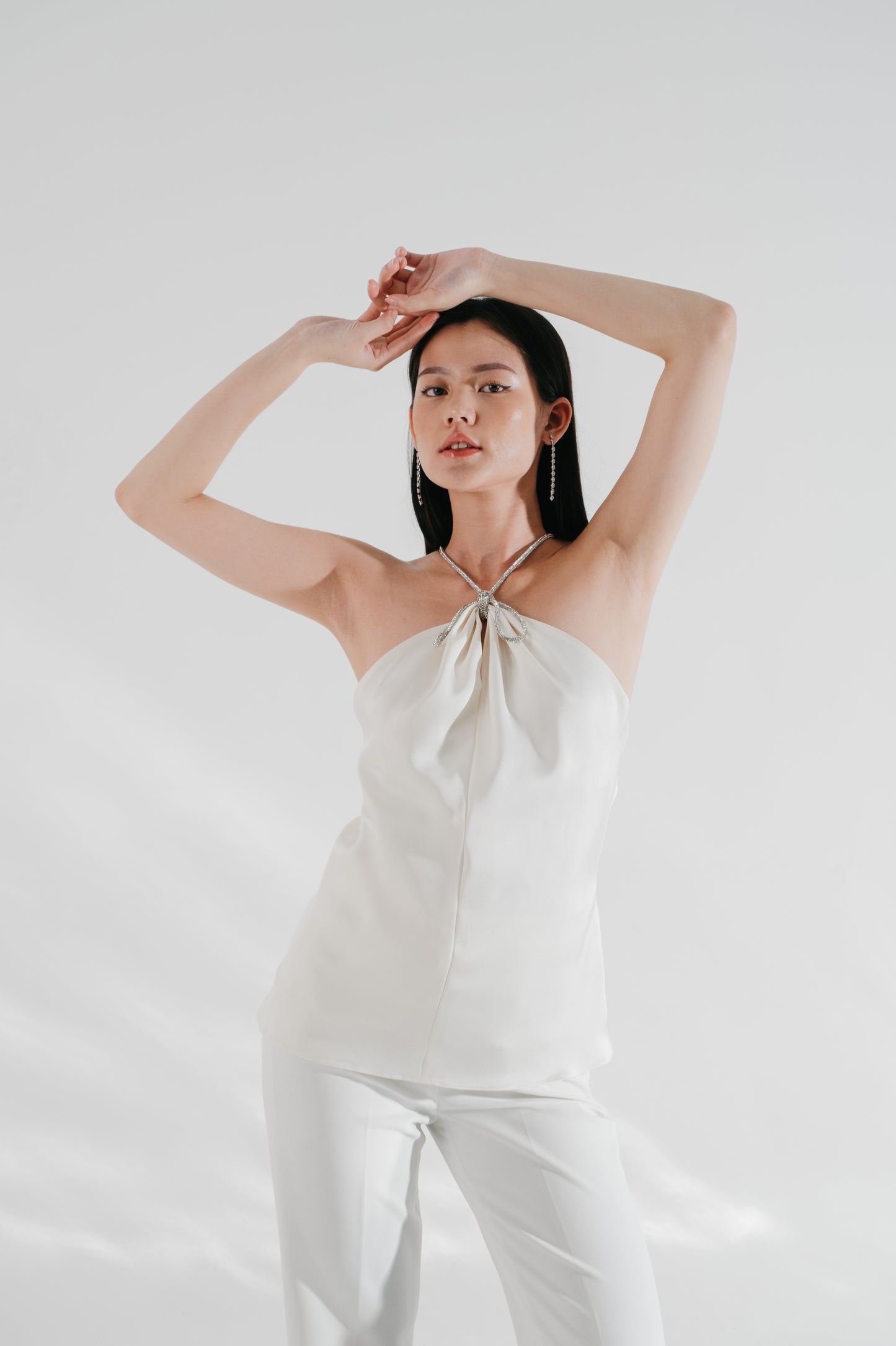 Bijou Top | White / Black
