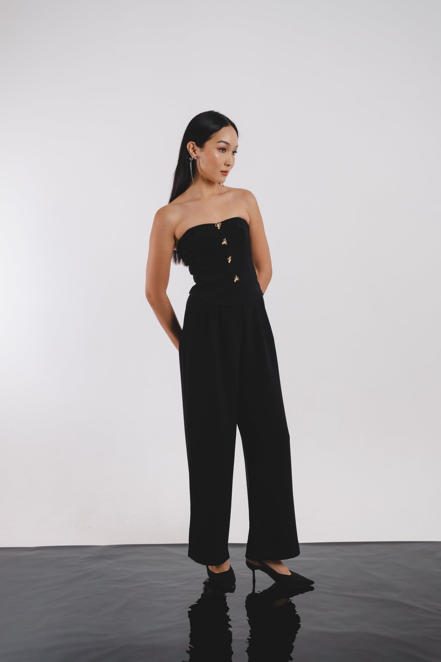 Willow Top/Bottom/Set | Black