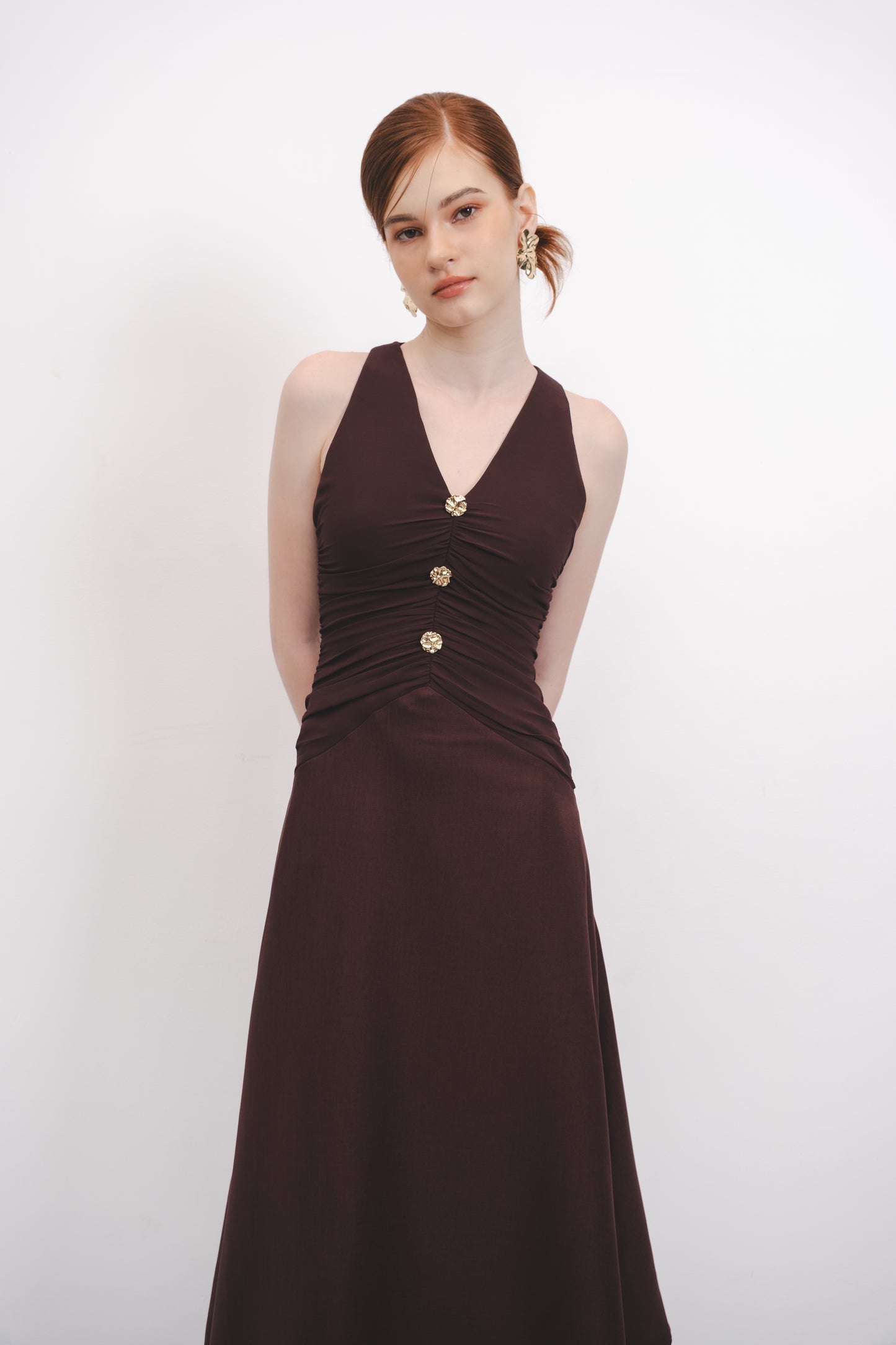 Solene Dress | Brown