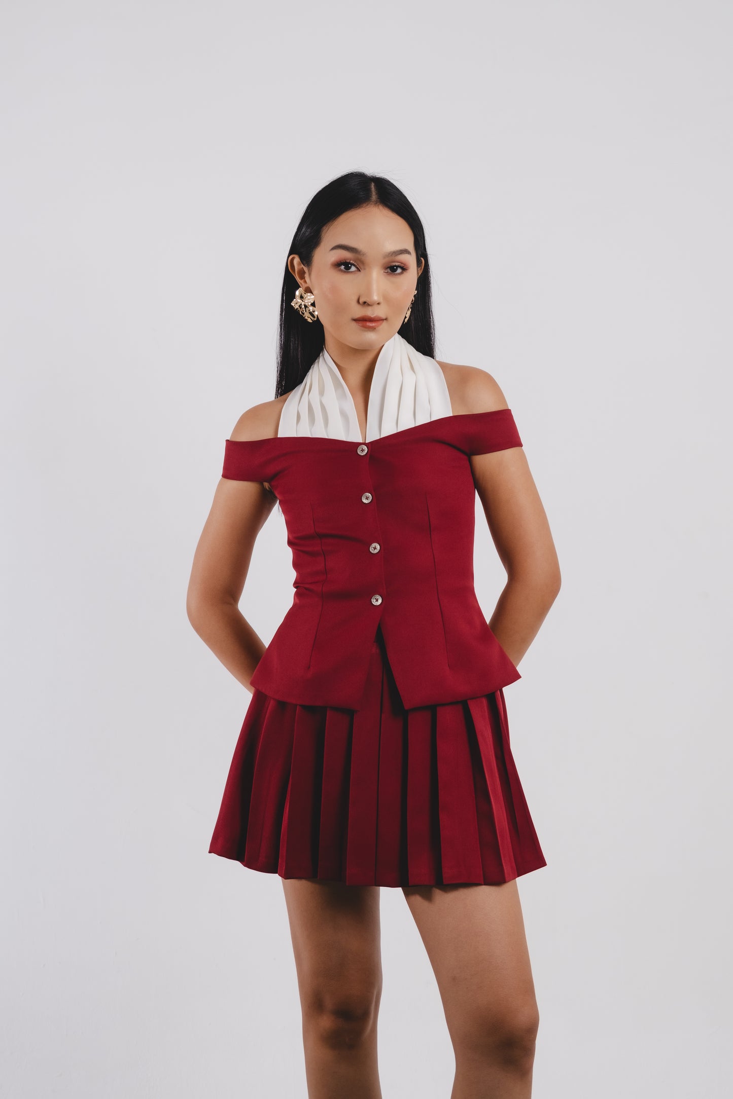Sadie Top | Maroon