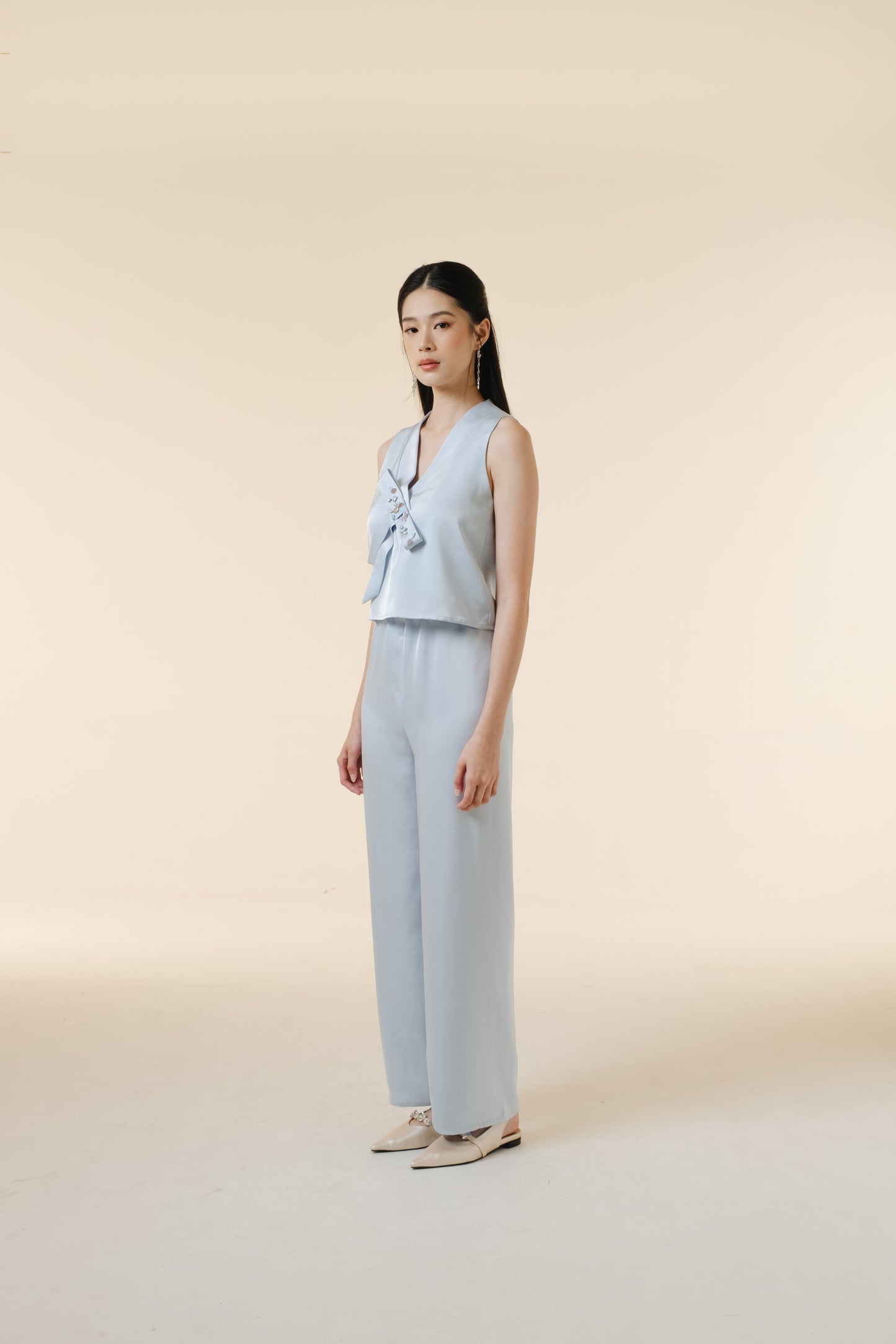 Yue Top/Pants/Set | Sky Blue