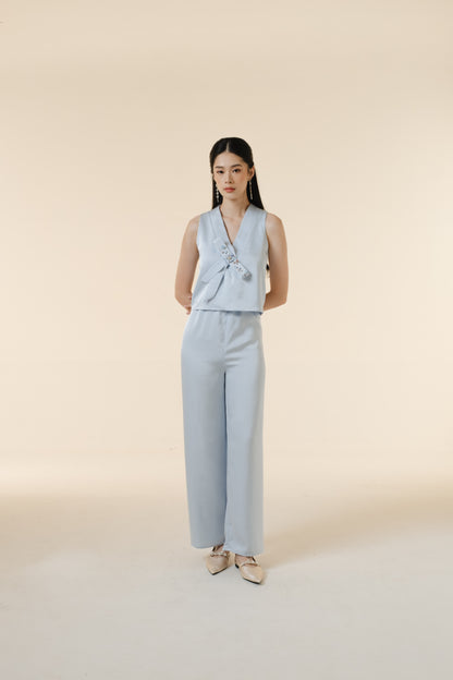 Yue Top/Pants/Set | Sky Blue