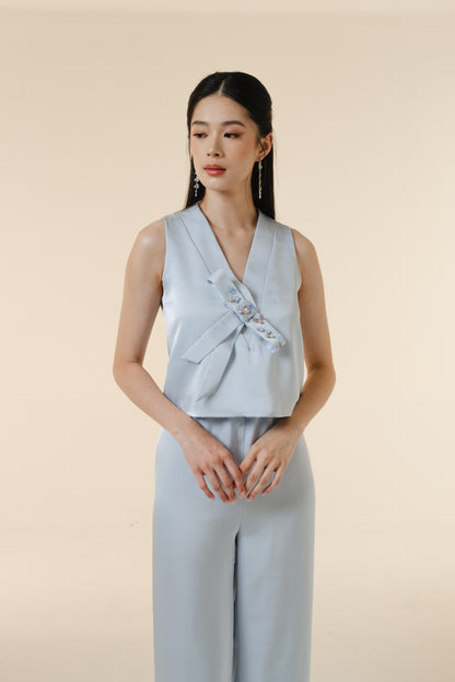 Yue Top/Pants/Set | Sky Blue