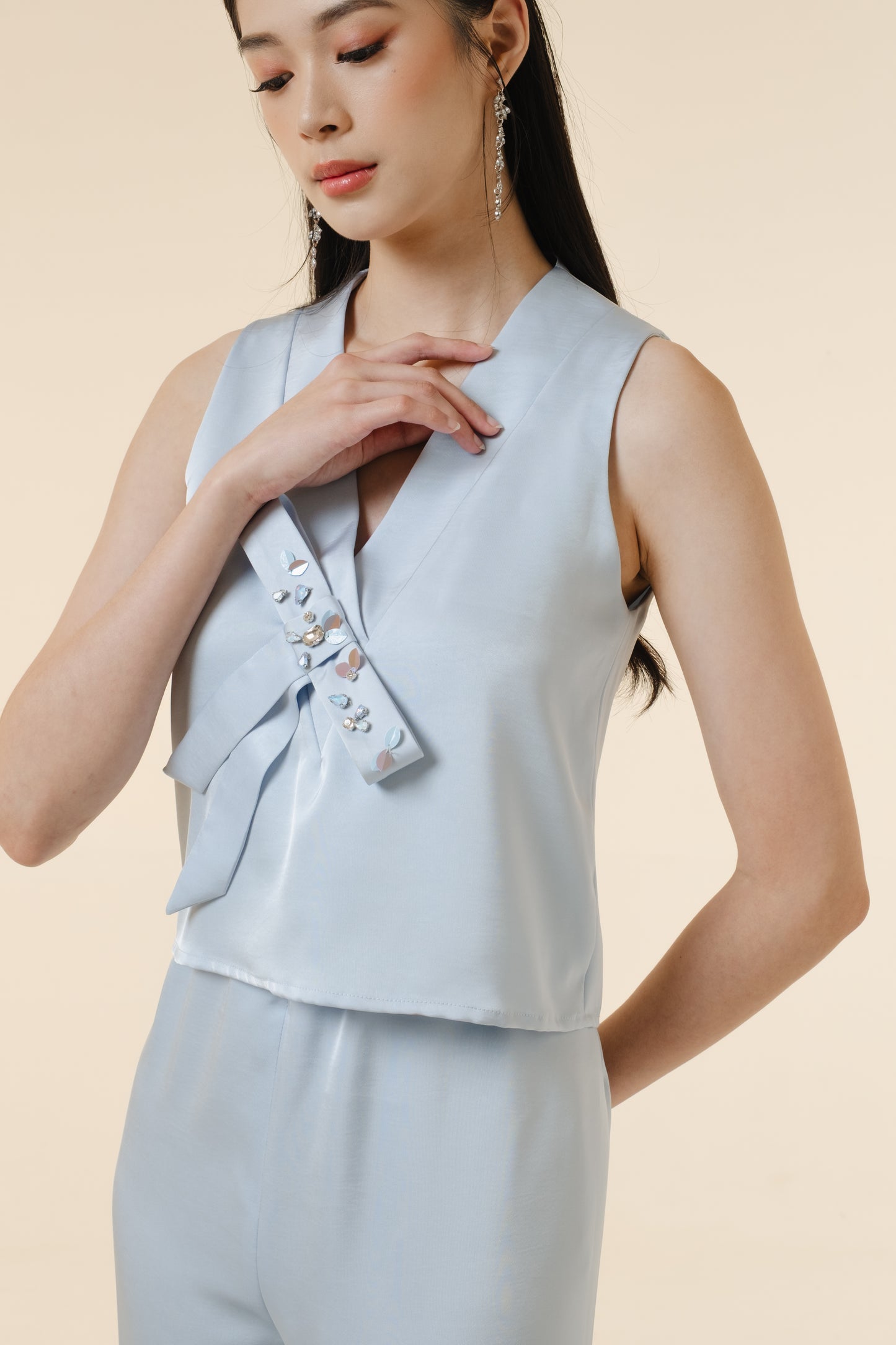 Yue Top/Pants/Set | Sky Blue