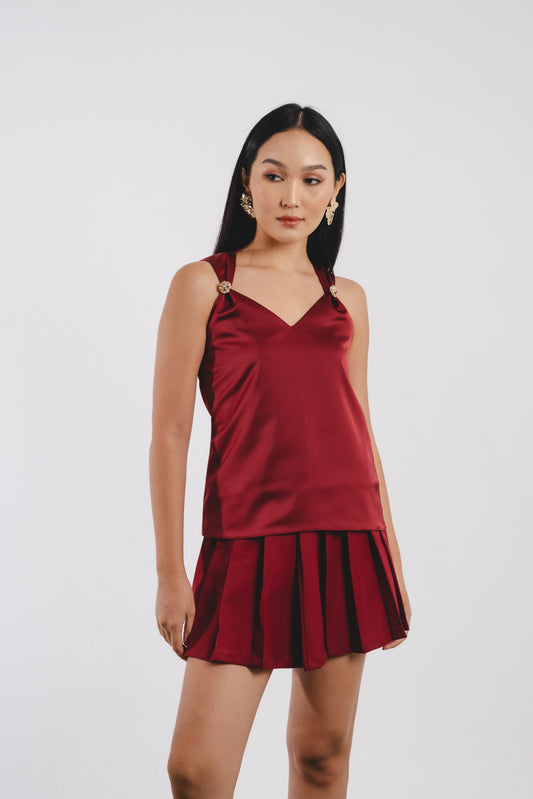 Zoe Top | Maroon