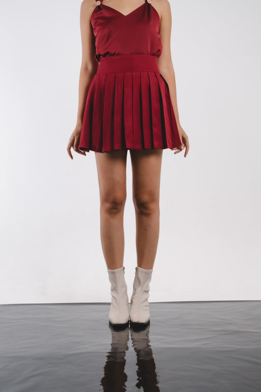 Mia Skirt | Maroon