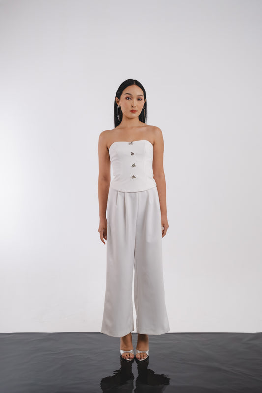 Willow Top/Bottom/Set | White